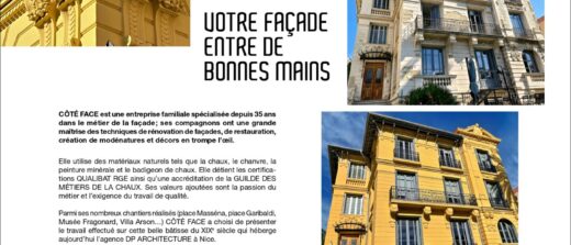 CÔTÉ FACE mis à l’honneur dans le magazine Perspective N°50